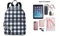 Michael Kors Gingham Large Backpack, Created for Macy's